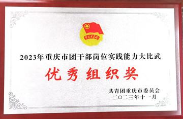 学校团委荣获2023年重庆市团干部岗位实践能力大比武优秀组织奖